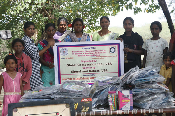 Educational Materials to Rural Poor Students in Usilampatti Block, Madurai, TN, India. - View 4