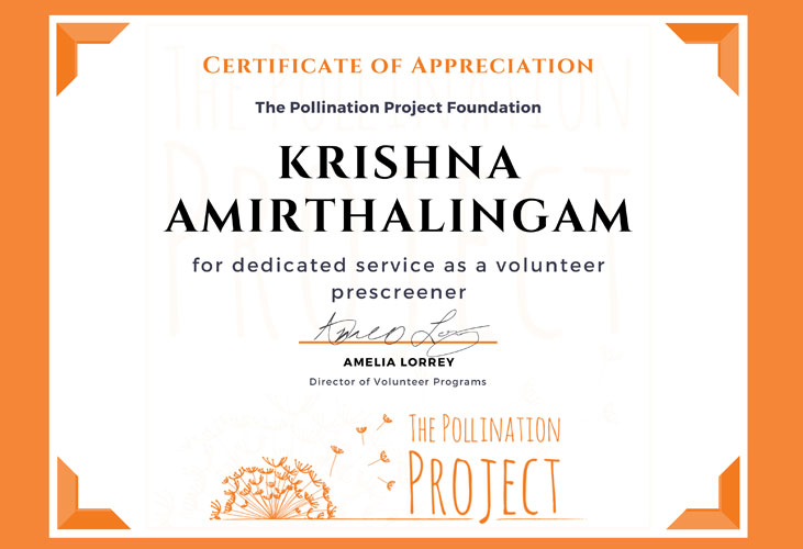 Certificate of Appreciation